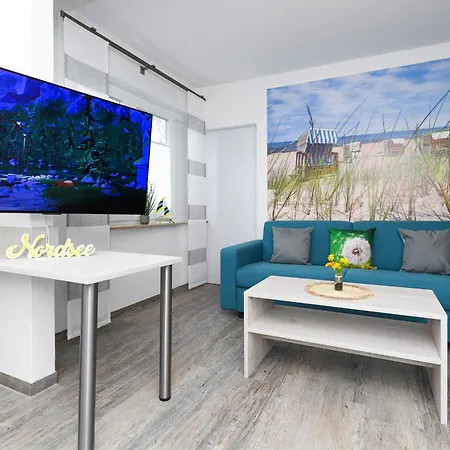 Haus Strandkorb Mit Fruehstuecksoption Bensersiel Exterior foto